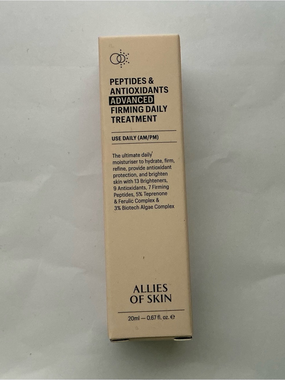 ALLIES OF SKIN Peptides & Antioxidants  Firming Daily Treatment - 0.67 fl.oz.